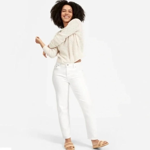 New Everlane The Summer Jean Size 25 Regular Bone - Picture 1 of 10